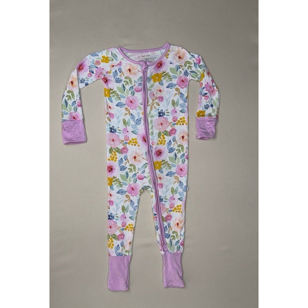 Little Sleepies Bella Blooms Bamboo Zippy Pajamas 12-18 months